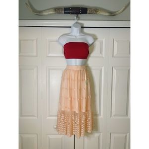 Festival Pale Pink, Boho skirt